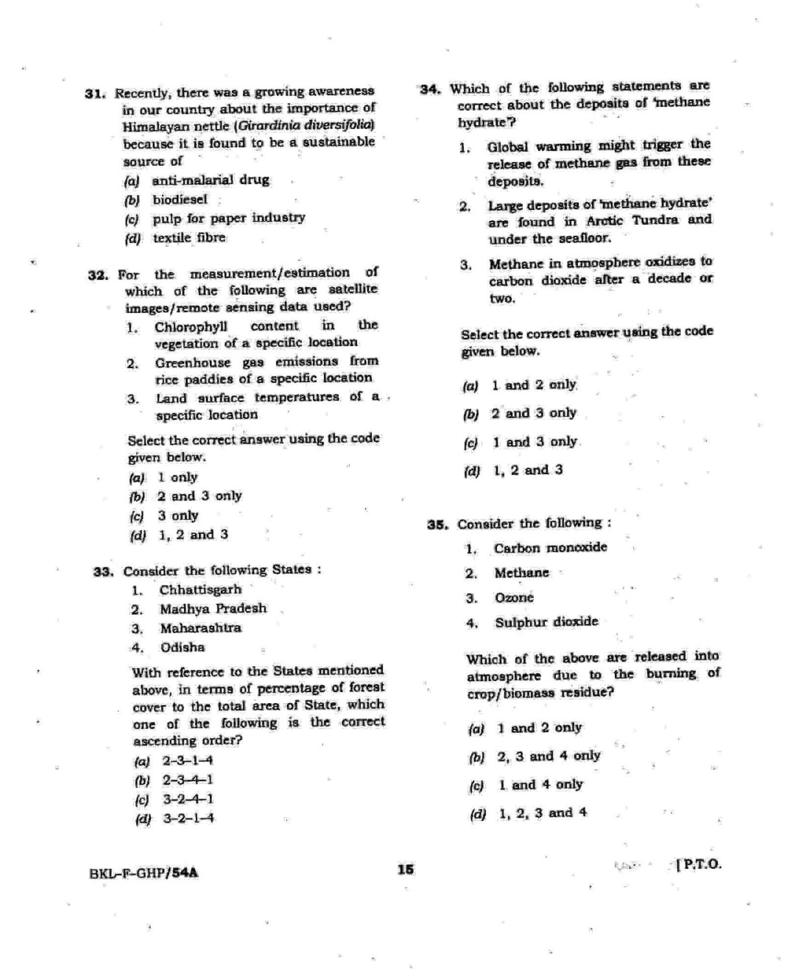 Upsc Question Paper Prelims Upsc Previous Years Wac