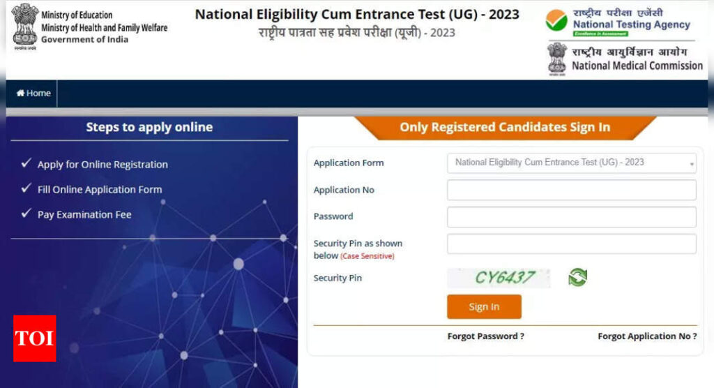 NEET UG 2023 correction window opens at neet.nta.nic.in, direct link to edit