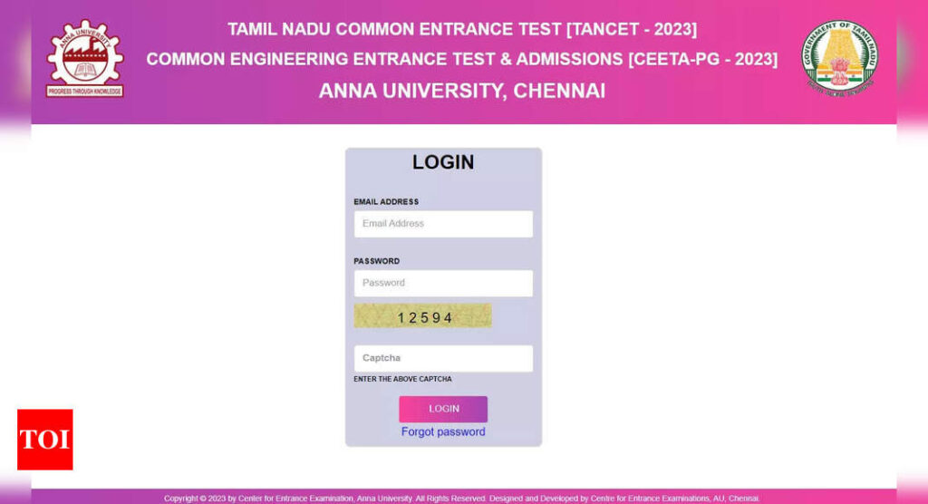 TANCET 2023 Scorecard: TANCET 2023 Scorecard releasing today on tancet.annauniv.edu, check details