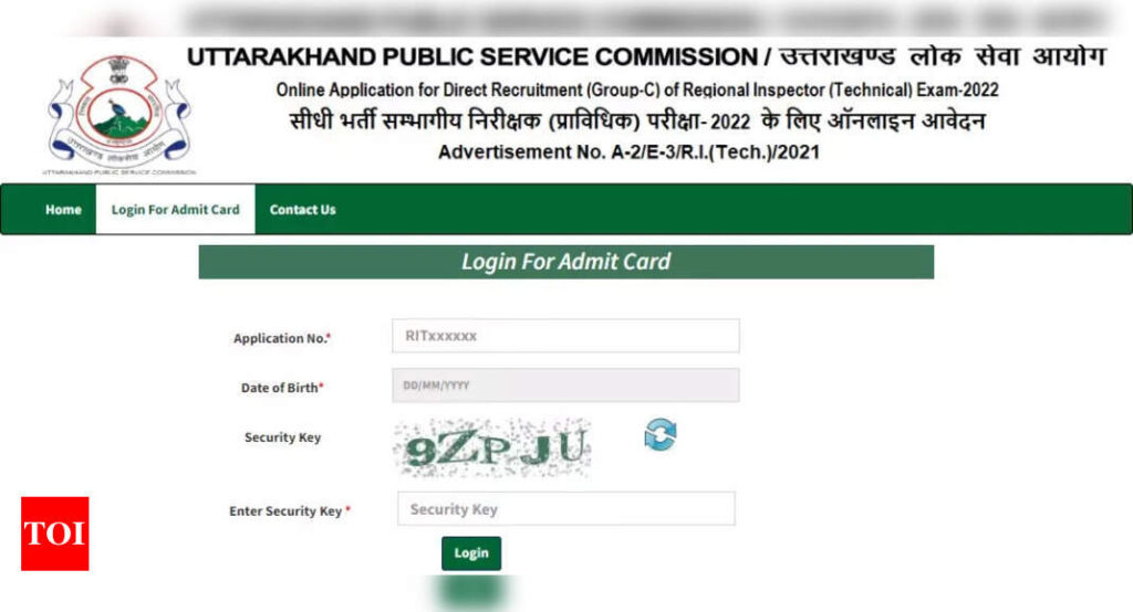 UKPSC Regional Inspector Admit Card 2023: UKPSC Regional Inspector Admit Card 2023 released on ukpsc.net.in, download here