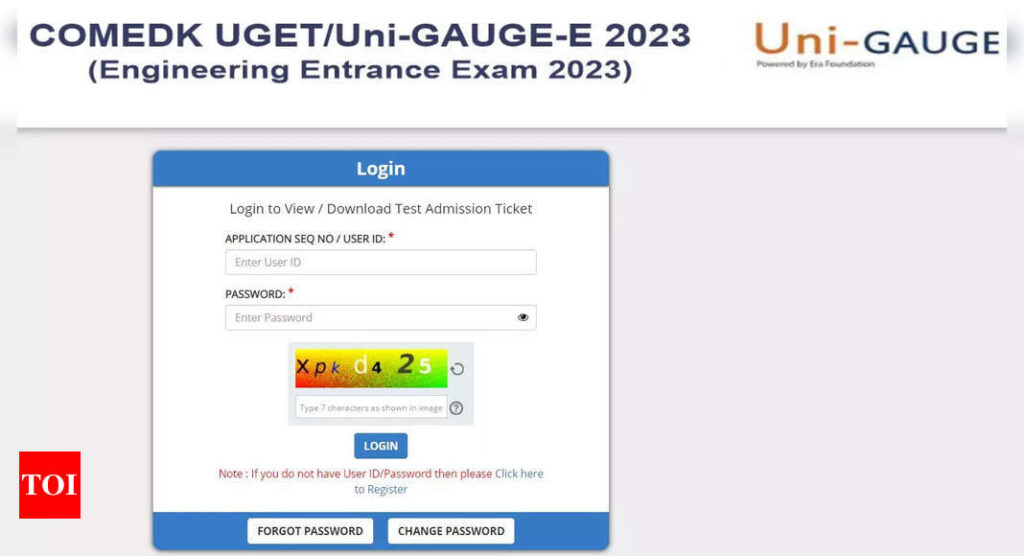 COMEDK UGET Admit Card 2023 released on comedk.org, download link here