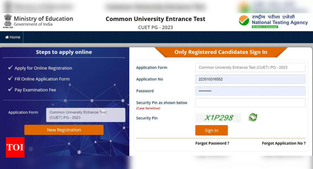 CUET PG 2023 Registration: CUET PG 2023 registration reopens till May 11, apply on cuet.nta.nic.in