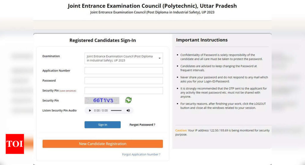 JEECUP Polytechnic 2023 registration ends today on jeecup.admissions.nic.in