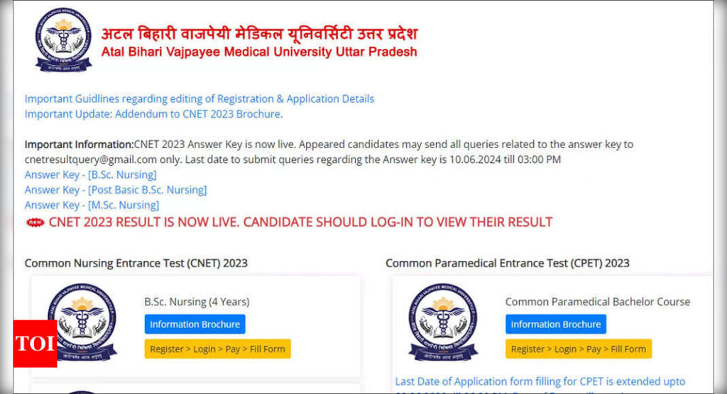 ABVMU CPET 2023: Admit Card Released, Exam on June 18