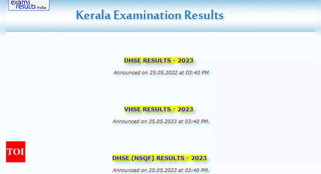 Kerala Plus one result 2023 to be released @ keralaresults.nic.in; Direct link here