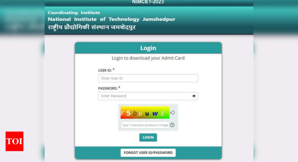 NIMCET Admit Card 2023 released on nimcet.in, how to download