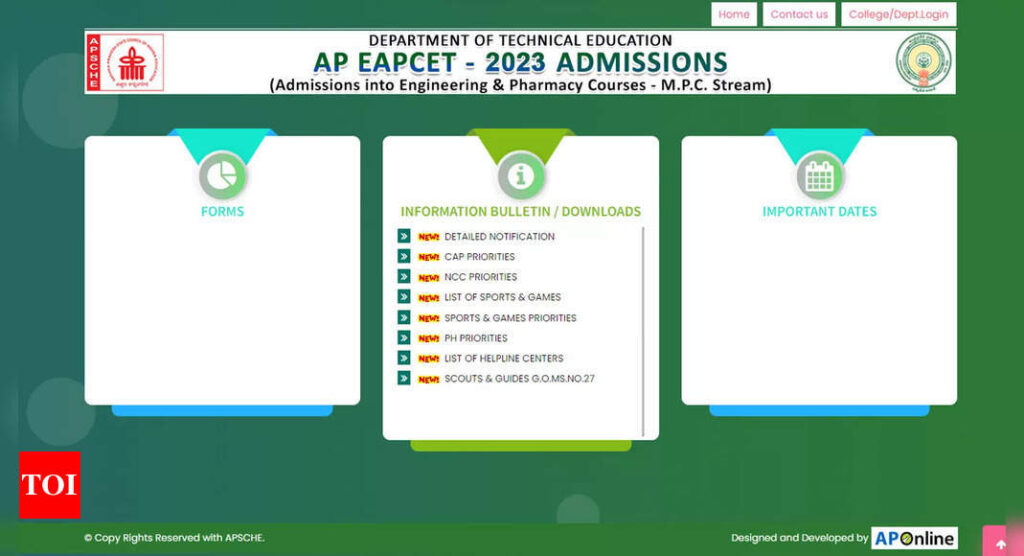 APEAPCET-2023 Admissions: Web counselling for B.E/B.Tech courses commences; download schedule here