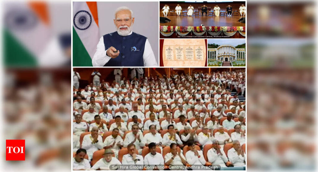 PM virtually inaugurates global convention centre at Puttaparthi