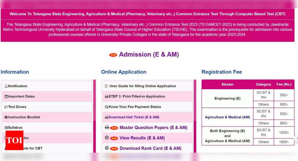 TS EAMCET Seat Allotment Result 2023 Releasing Today At Eamcet.tsche.ac ...