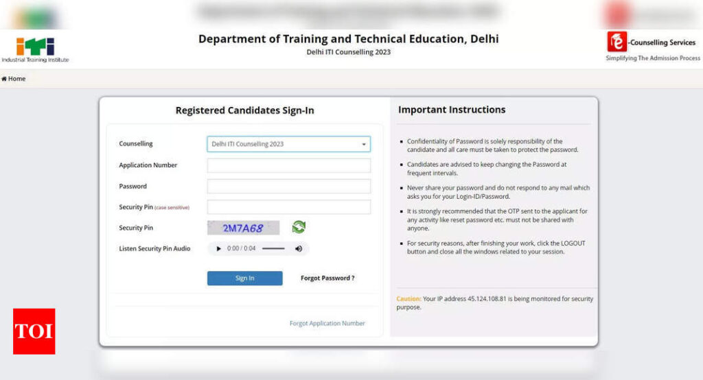 Delhi ITI Seat Allotment Result 2023 for Round 3 releasing tomorrow on itidelhi.admissions.nic.in, direct link here