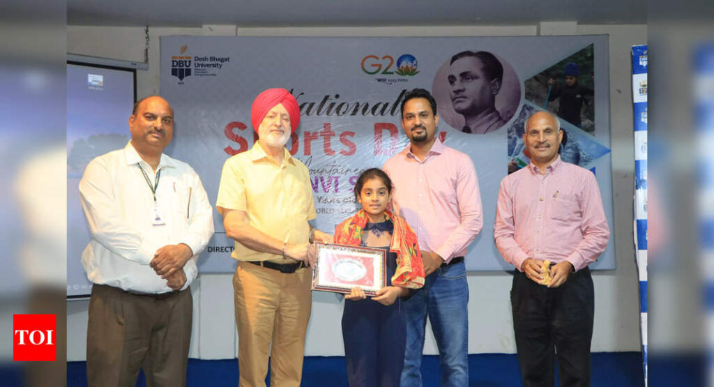 Desh Bhagat University felicitates young mountaineer