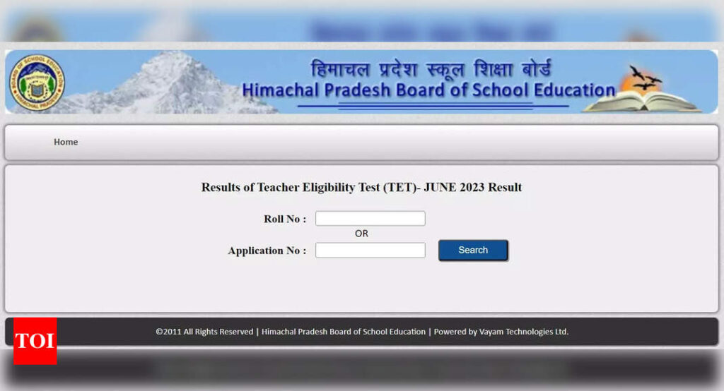 HP TET Result 2023 declared on hpbose.org, direct link here