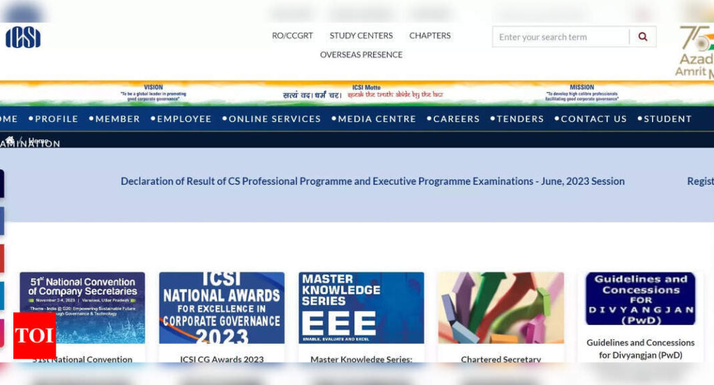 ICSI CS Result 2023: ICSI CS Executive, Professional results to be declared on August 25, check details here