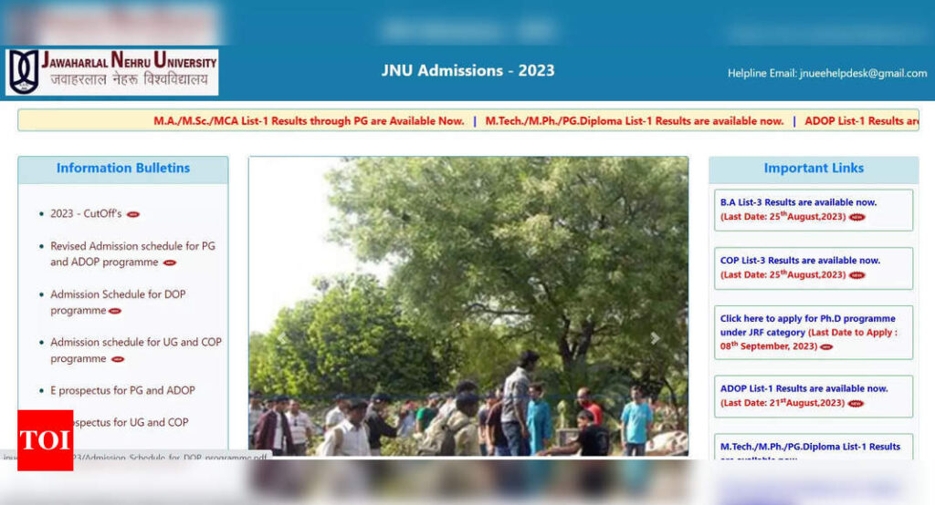 JNU PG 2nd Merit List 2023 releasing tomorrow at jnuee.jnu.ac.in, check schedule here