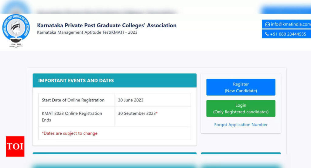 Karnataka KMAT 2023 exam date announced on kmatindia.com, registration opens till September 30