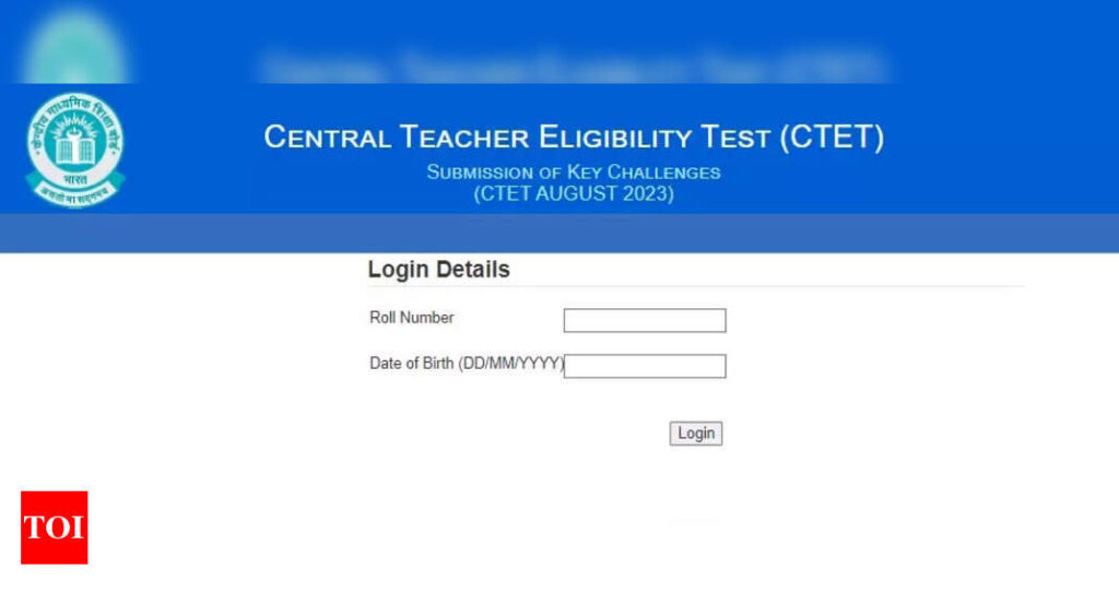 CBSE CTET Answer Key 2023 released on ctet.nic.in, direct link to download