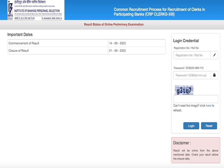 IBPS Clerk Prelims Result 2023 Out On Ibps.in Scorecard Main Exam Date And More