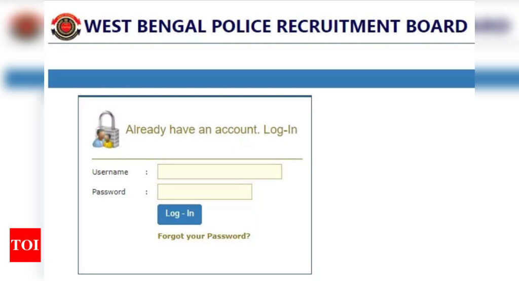 WB Police SI Recruitment 2023: Application begins for 309 vacancies at wbpolice.gov.in