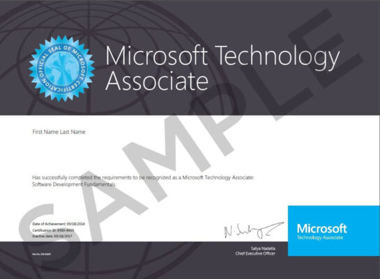 Microsoft Certificate