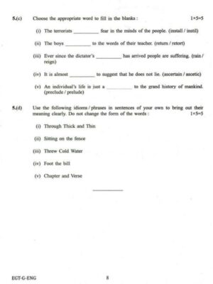 UPSC English Qualifying Question paper 2018 2