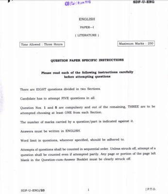 UPSC Question Paper English 2019 1