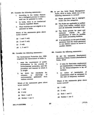 upsc question paper prelims 2019 1