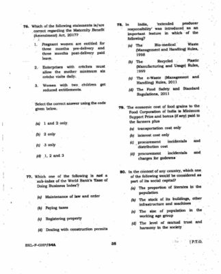 upsc question paper prelims 2019 1