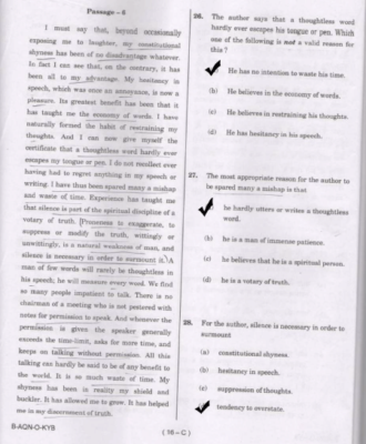 upsc question paper prelims 2015 II