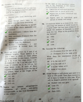 upsc question paper prelims 2017 II