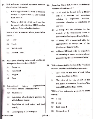 ​upsc question paper prelims 2018 1