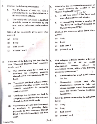 ​upsc question paper prelims 2018 1