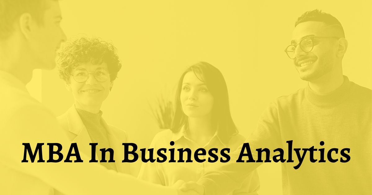MBA in Business analytics