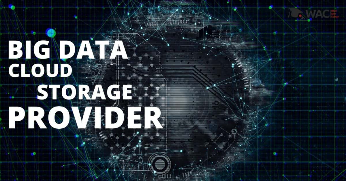 Big data cloud storage provider