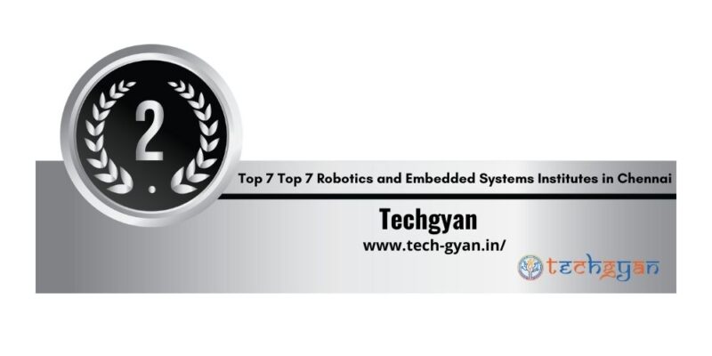 Rank 2 robotics and embedded systems institutes in Chennai