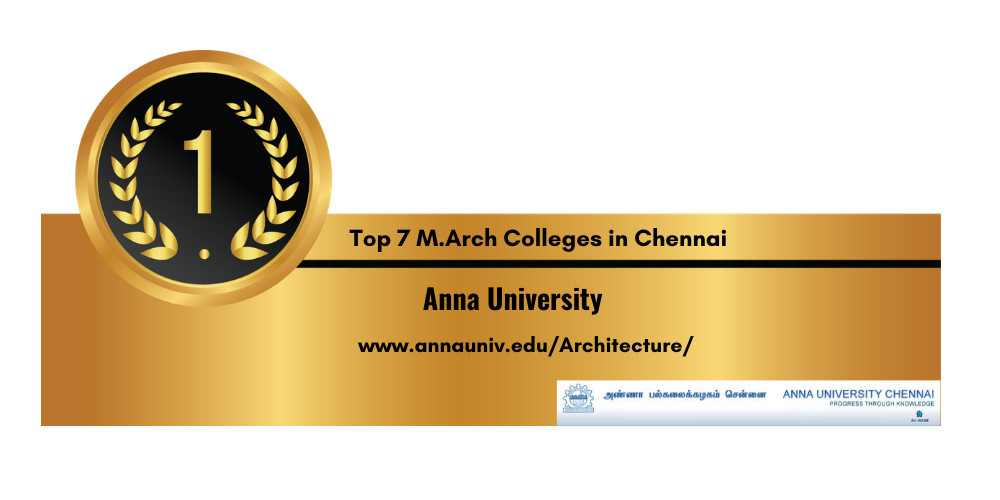 M.Arch colleges in Chennai