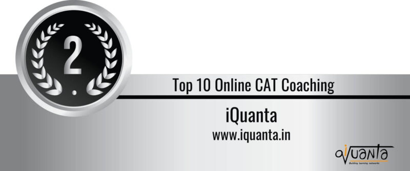 Rank 2 in the List of Top 10 Online CAT Coaching