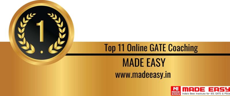 Rank 1 Top 11 Online GATE coaching