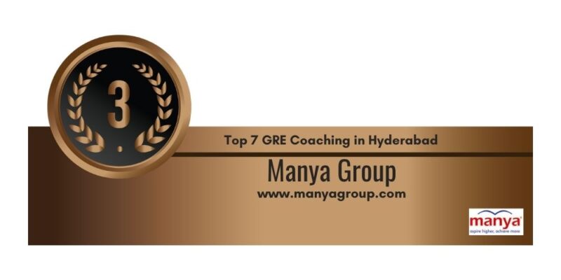 Rank 3 in 7 GRE Coaching centers in Hyderabad