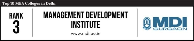 Rank 3 in the List of Top 10 MBA Colleges in Delhi