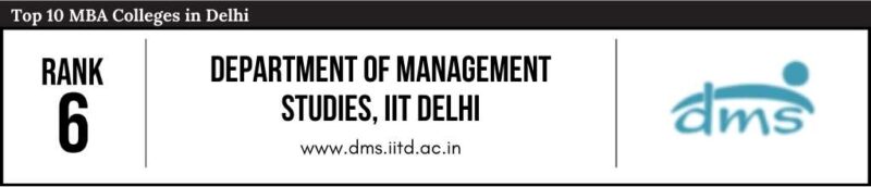 Rank 6 in the List of Top 10 MBA Colleges in Delhi