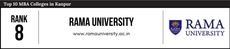 Rank 8 in the List of Top 10 MBA Colleges in Kanpur