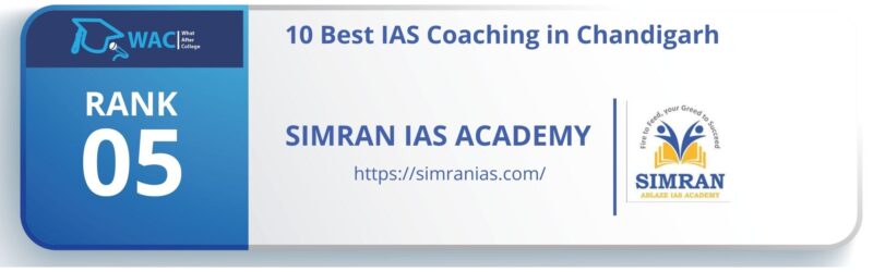 IAS Coaching in chandigarh RANK 5