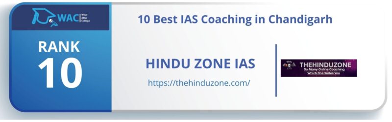 IAS Coaching in chandigarh RANK 9