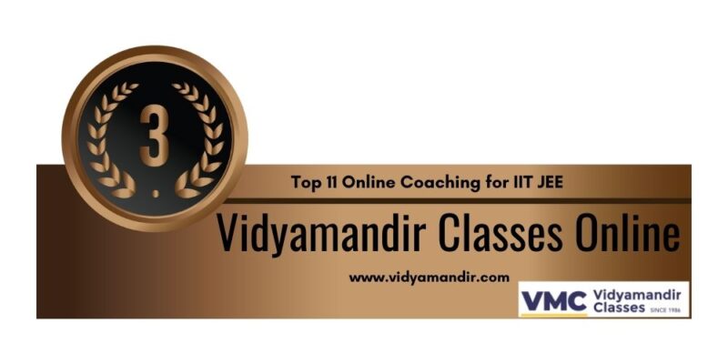 Rank 3 Online coaching for IIT JEE