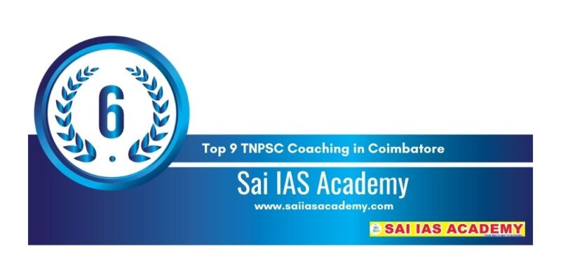 Rank 6 TNPSC Coaching Centre in Coimbatore