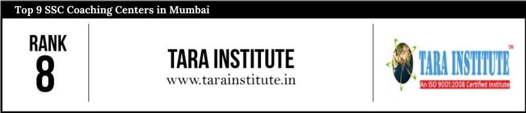 Rank 8 : Tara Institute SSC Mumbai