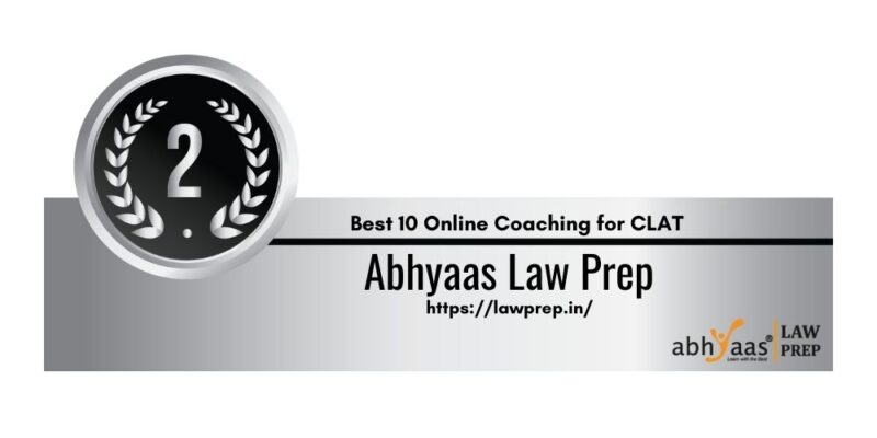 Rank 2 one of the best online coaching for clat
