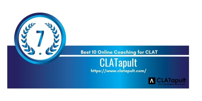 Rank 7 Best 10 Online Coaching For CLAT