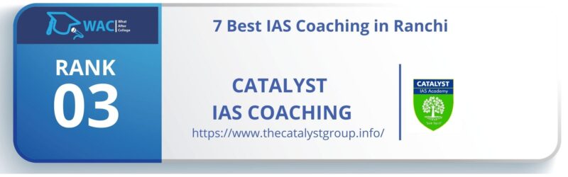 7 Best IAS Coaching in Ranchi rank 3