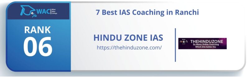 7 Best IAS Coaching in Ranchi rank 6